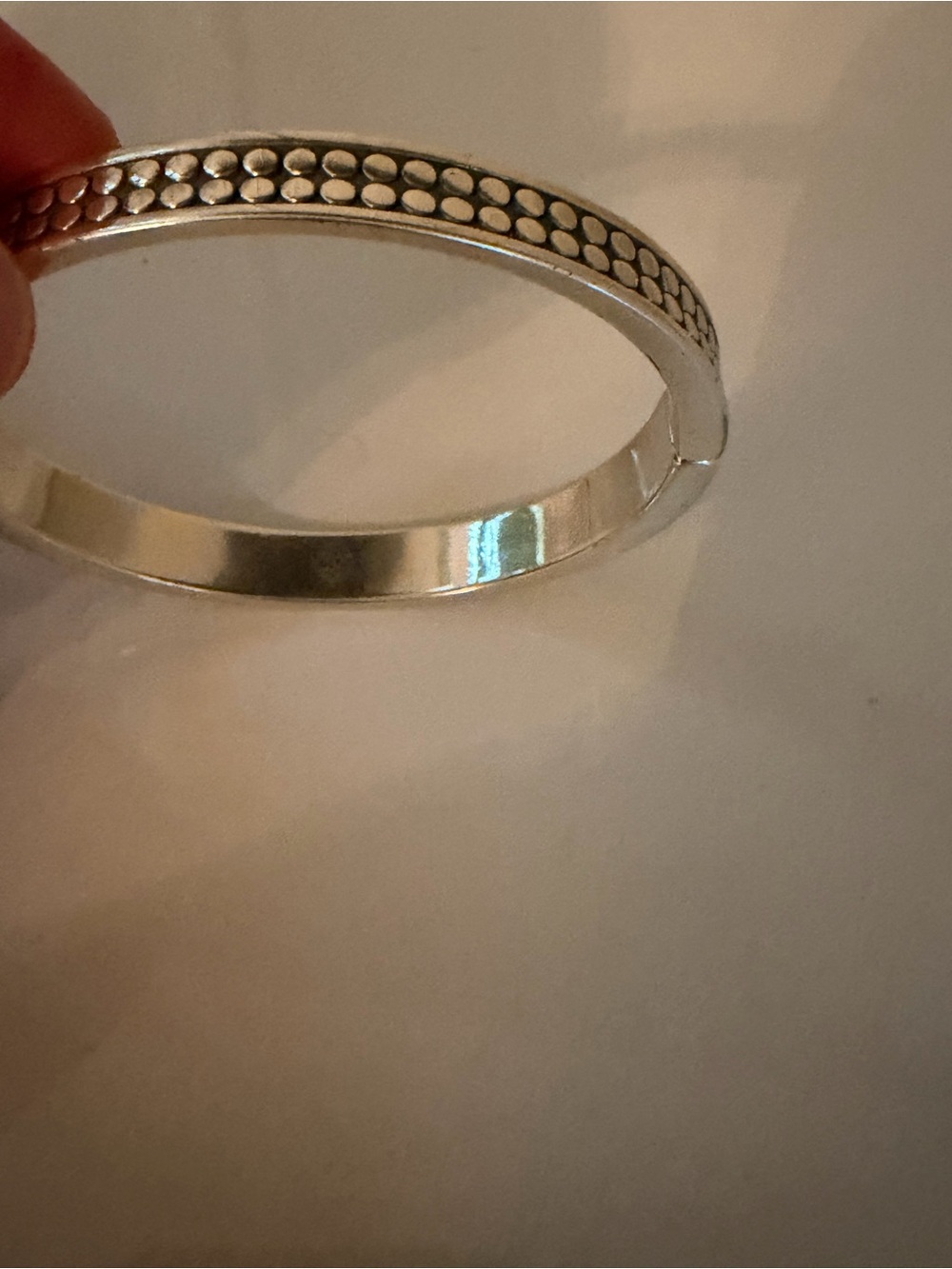 Brighton Silver Tone Crystal Dot Bangle Bracelet - Picture 2 of 3